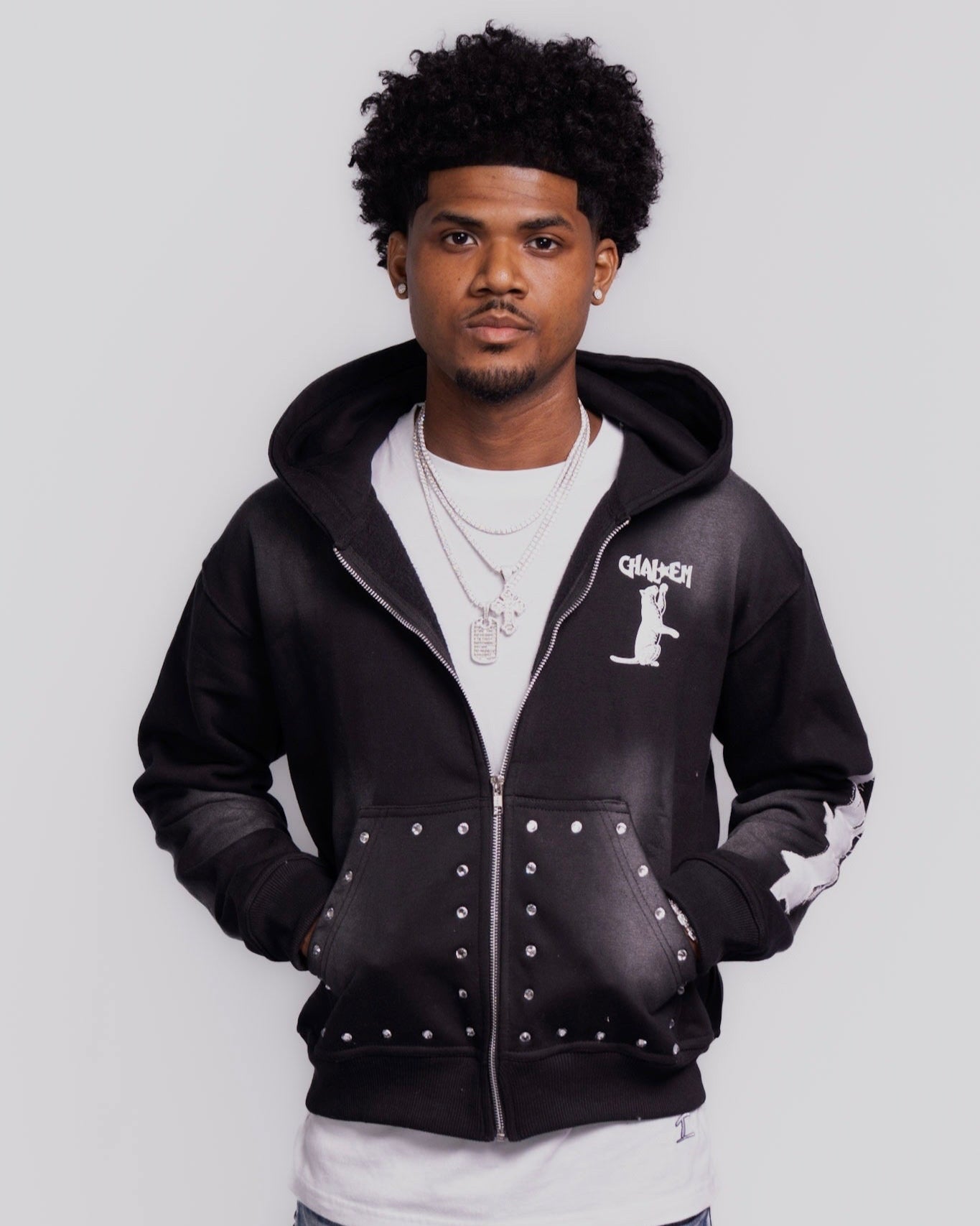 "Reach For The Stars" Zip-Up Hoodie
